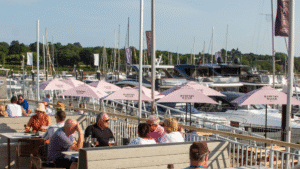 Boathouse outside dining
