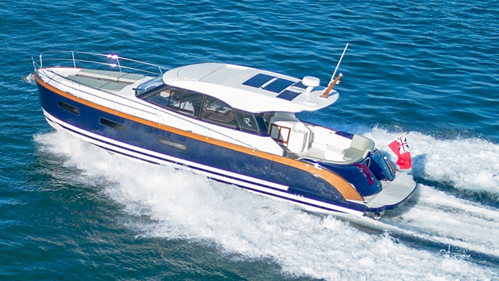 Rustler 41 MY at the British Motor yacht Show